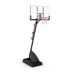 Spalding 54 In. Shatter-proof
Polycarbonate Exacta height Portable
Basketball Hoop System