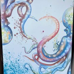 Octopus Canvas 23x35 Inches