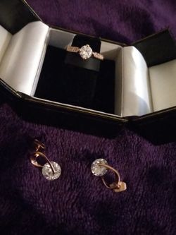 AAAAA CZ Earring/Ring Duo