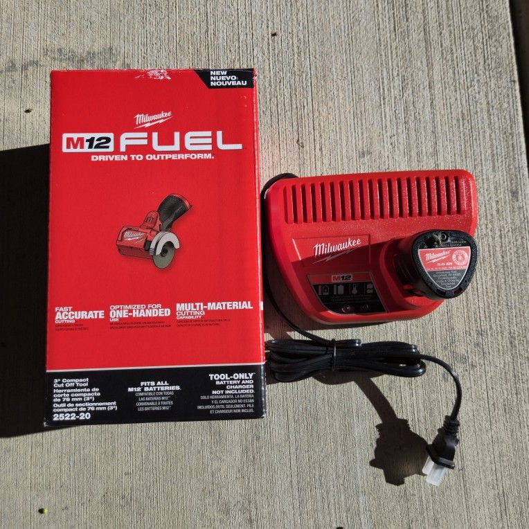 Milwaukee 12v Fuel Cut-off Tool With Battery And Charger Brand New 