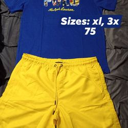 Mens Polo shorts set