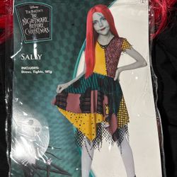 Kids Sally Nightmare Before Christmas Halloween Costume