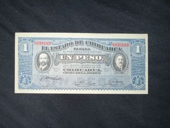 Vintage 1915 Mexican Revolution 1 peso