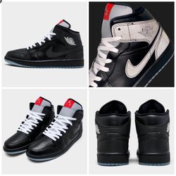 Air Jordan 1 Mid SE Black Metallic Reimagined Shoes