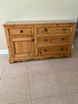 Solid wood dresser