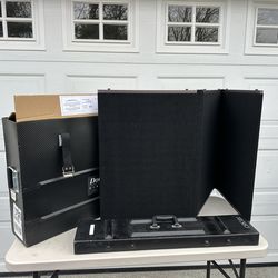 Downing Display Reversible 3 way Folding Table Top Display and Travel Case with Wheels