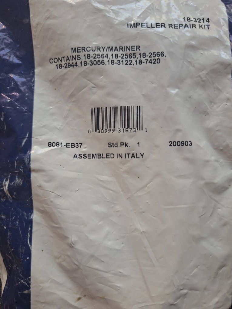 Mercury,mariner Impeller Kit.