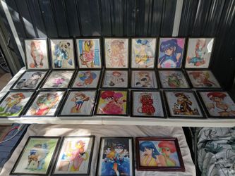Framed Anime Furry Art Collection