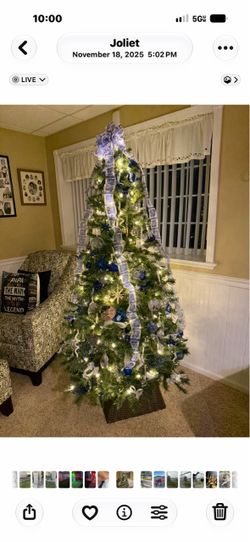 6 1/2ft artificial pine Christmas tree