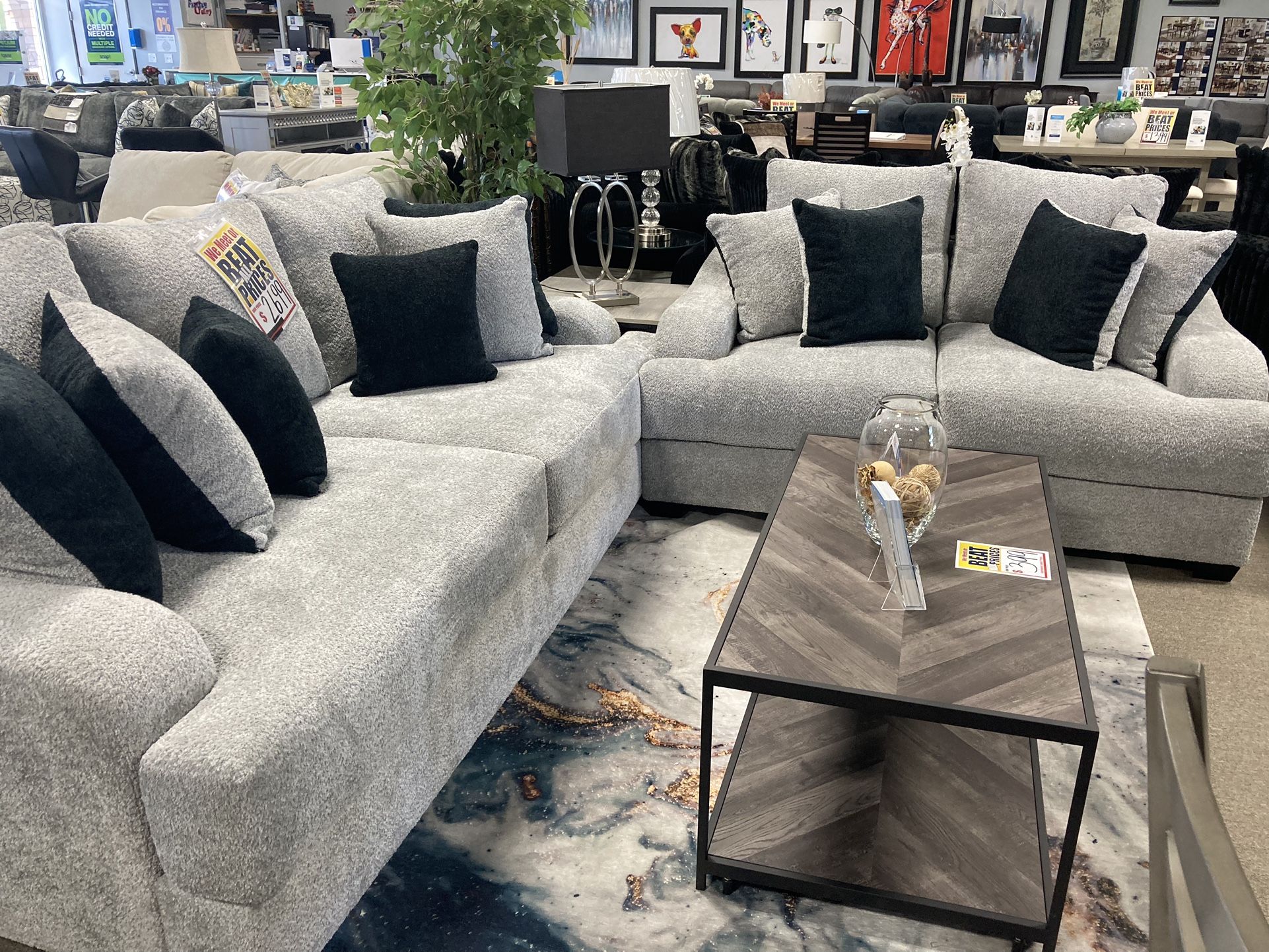 Deep Seating Sofa Loveseat! $2299 🩶☎️⭐️