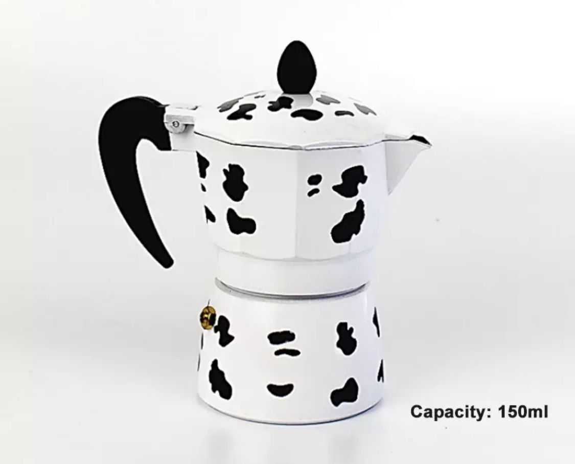 Mocha Coffee Maker Aluminum Italian Mocha Espresso Percolator Pot 150/ml. (3-cup) Coffee Kettle Barista Coffe Filter Tools