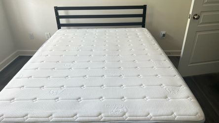 99.99% New Queen Mattress and Bed Frame