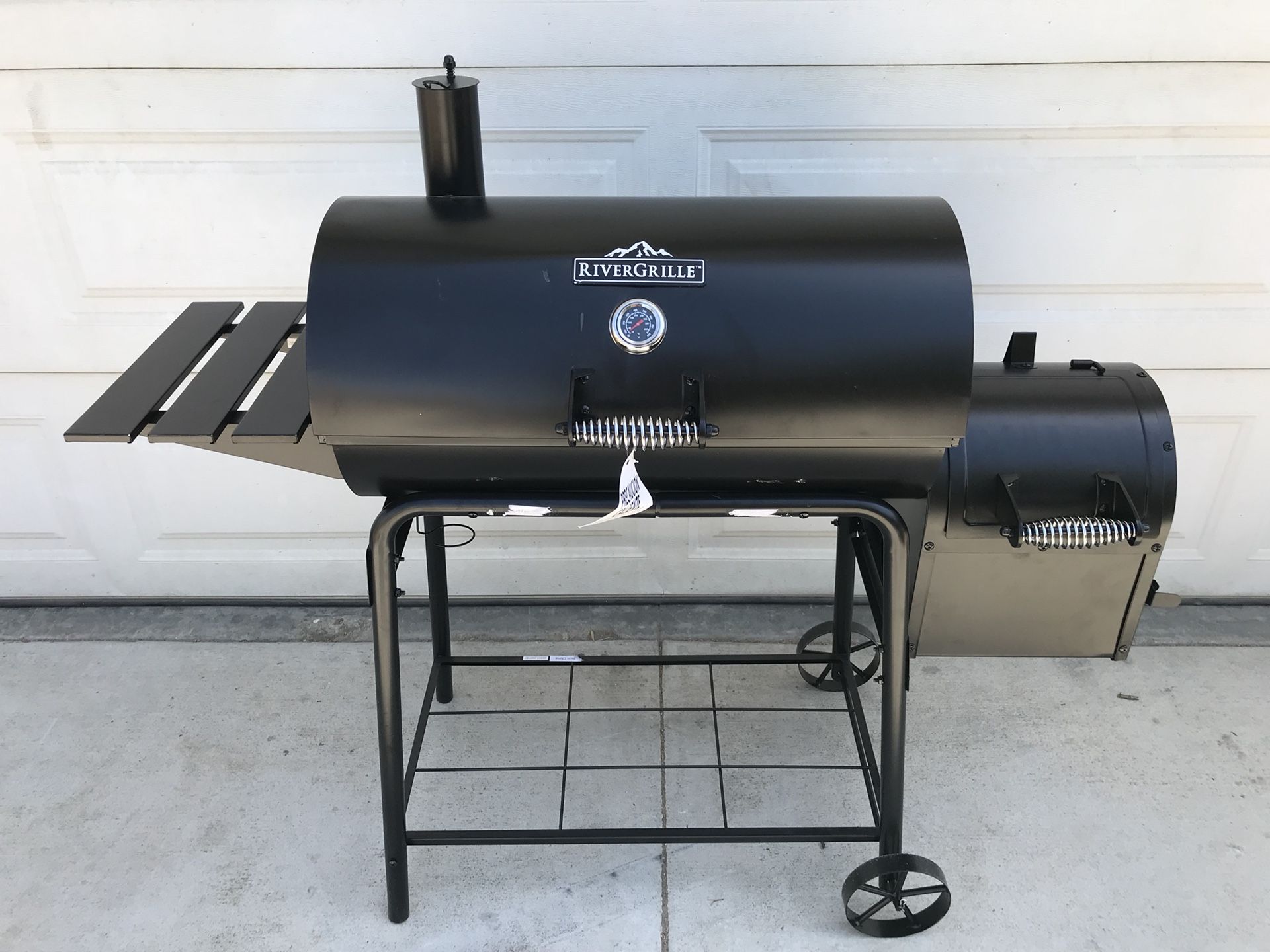 RiverGrille Cattleman 29 in. Charcoal Grill and Smoker for Sale in ...