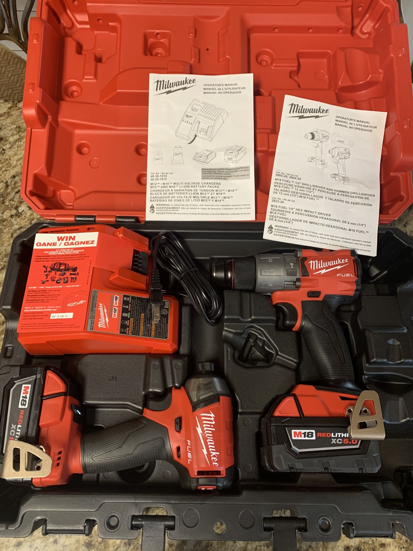 Milwaukee M18 Fuel Impact & Hammer Drill Kit