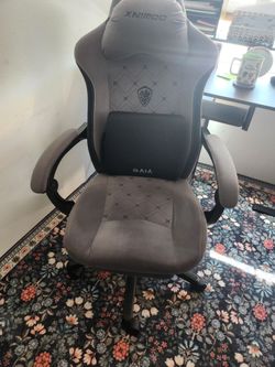 XNIMOO Gaming Chair Gray Fabric