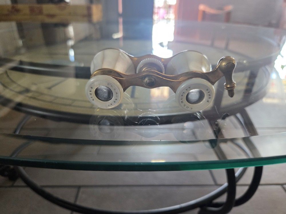 Pearl Opera Binoculars Glasses Vintage Antique