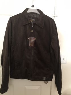 Spring Jacket for men (xl) brown suede material