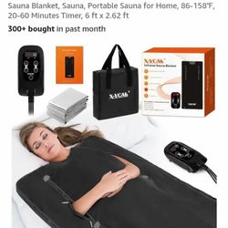 Sauna Blanket, Sauna, Portable Sauna for Home, 86-158℉, 20-60 Minutes Timer, 6 ft x 2.62 ft...NEW IN BOX
