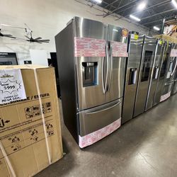 New 3 Door French Door Refrigerator -Stainless