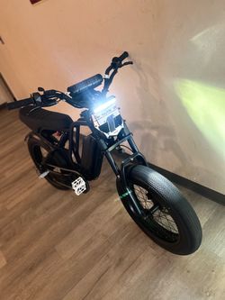 Electric Fat Tire Bike with LED Light