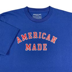 American Giant Flag Collection UNISEX T-shirt AMERICAN MADE Size L Blue NWT.  