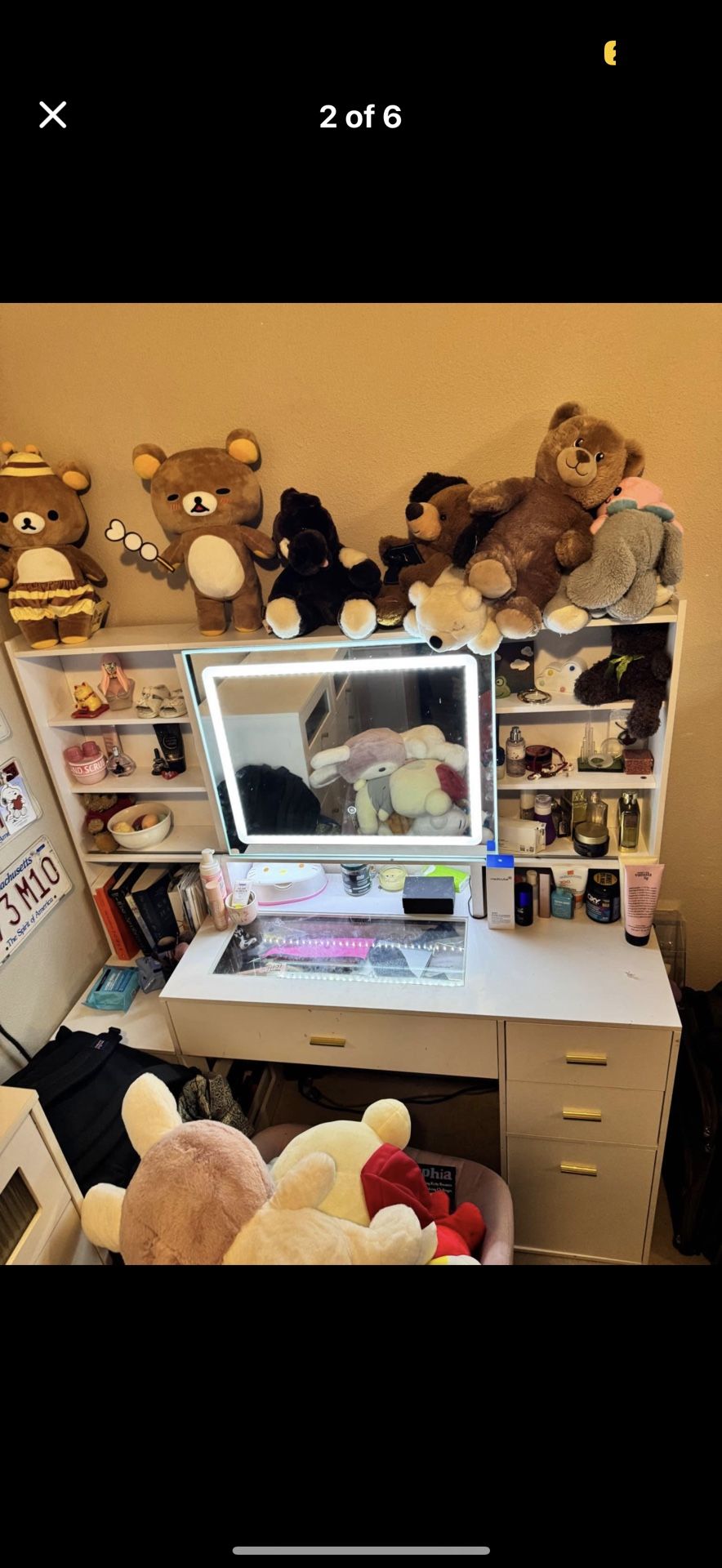 Vanity Dresser Led Touch Screen