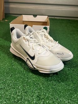 Nike Force Zoom Trout 9 Pro Baseball White Black FB2907-102 Men’s Size 8