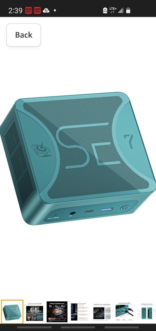 Beelink Ser7 Mini Computer