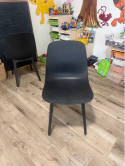 Four IKEA chairs black ODGER Chair, anthracite