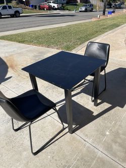 Solid Wood Table With 2 Chairs