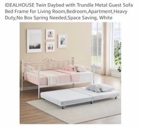 Trundle Bed Frame & Mattress
