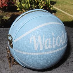 Baby Blue Crossbody Basketball Purse