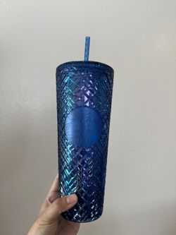 Starbucks 2022 Holiday Jewel Venti 24oz Tumbler with Straw (Blue)