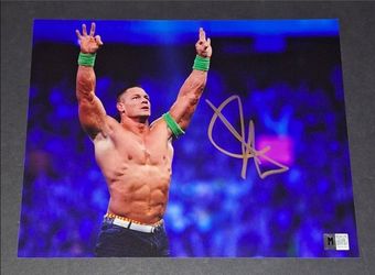 🔥 John Cena Signed Autographed 8x10 WWE MAS COA 🔥