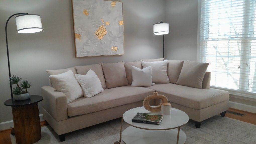 Like New Beige Sectional