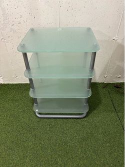 ***Glass shelving/computer/entertainment center