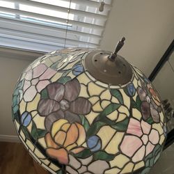 Vintage Antique Tiffany Style Lamp Stained Glass