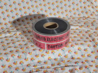 Buried Electrical Line Caution Tape Safety Warning Tape for Underground Buried Electric Line. 