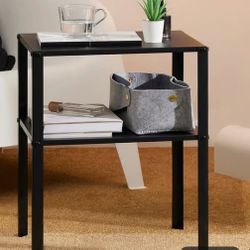 Black side table