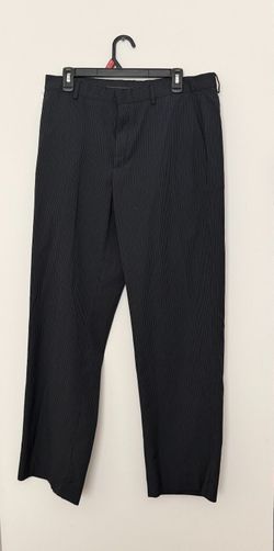 Men's Black Pinstripe Calvin Klein Dress Pants Size 34 x 32