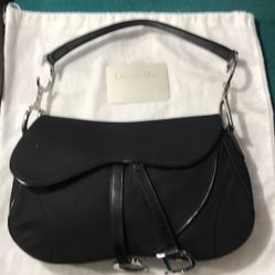 Black Double Saddle bag