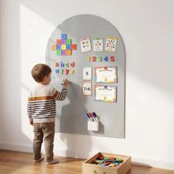 Arch Magnetic Wall Decal 39.37 x 31.5 Glossy Whiteboard Sticker Cloud Gray