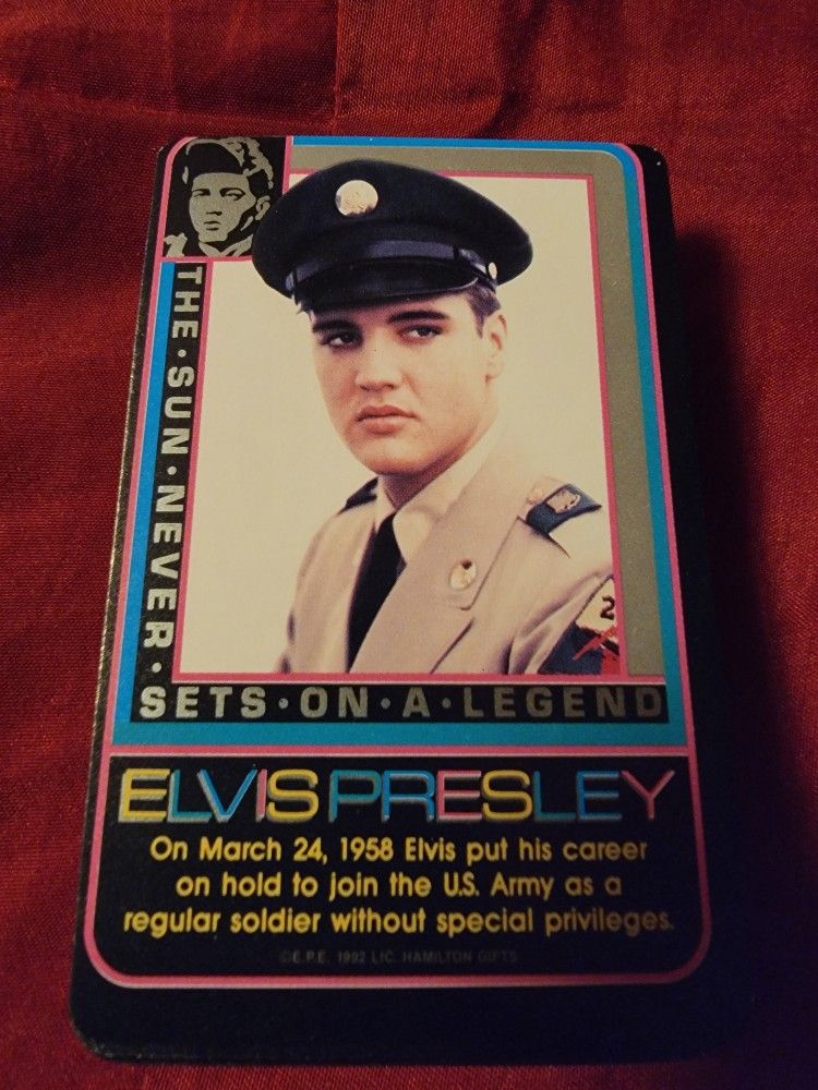 Elvis 1992 Hamilton Gifts Collectors Playing Cards