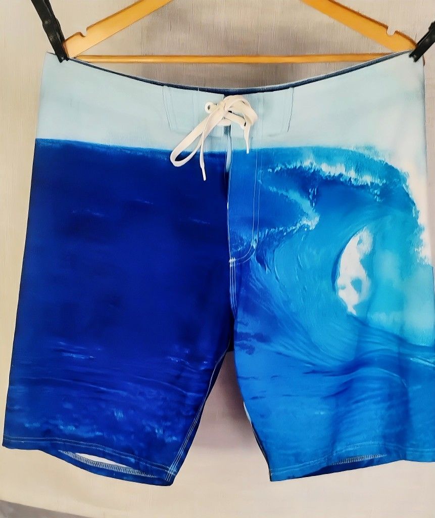 Men’s Swim Trunks Size 34 – O’Neill Blue Wave Board Shorts