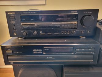 Audio Video Stereo Receiver & 6 Disc Carousel CD Player - Works