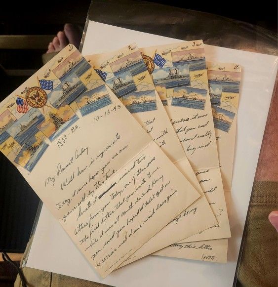 1943 WW2 Letter from Navy Transcribed