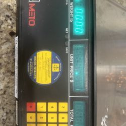 Vintage Meto price computing scale Original Box 