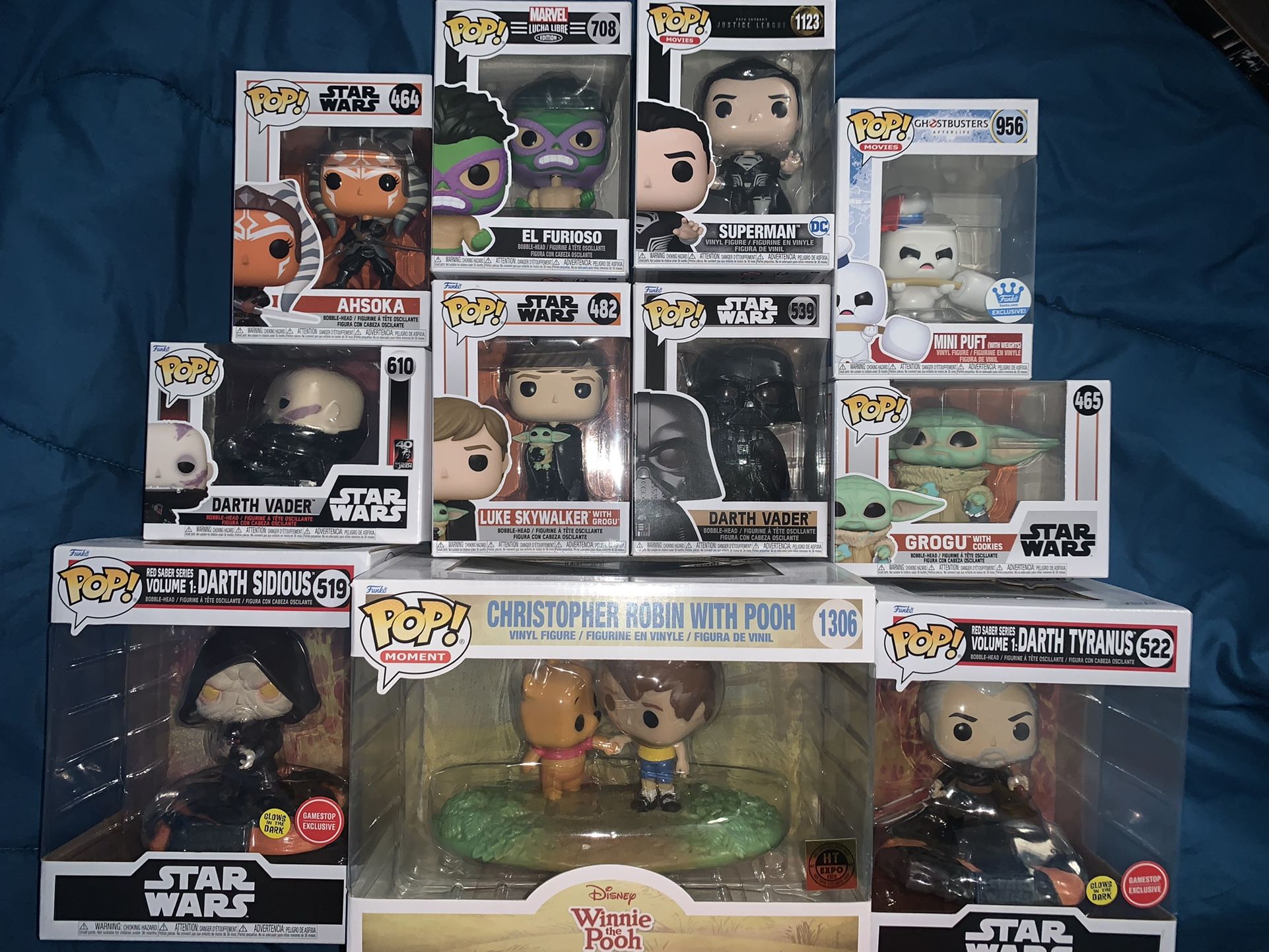 Many Funko Pops