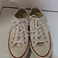 White Converse Size 7 Women's/5M
