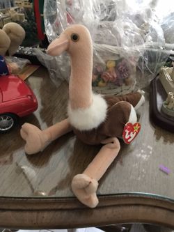 Ostrich beanie baby